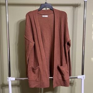 Everyday Exposed Seams Cardigan - Sonoma - Brown PXL